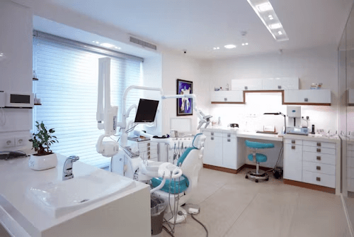 A bright, modern clinic room